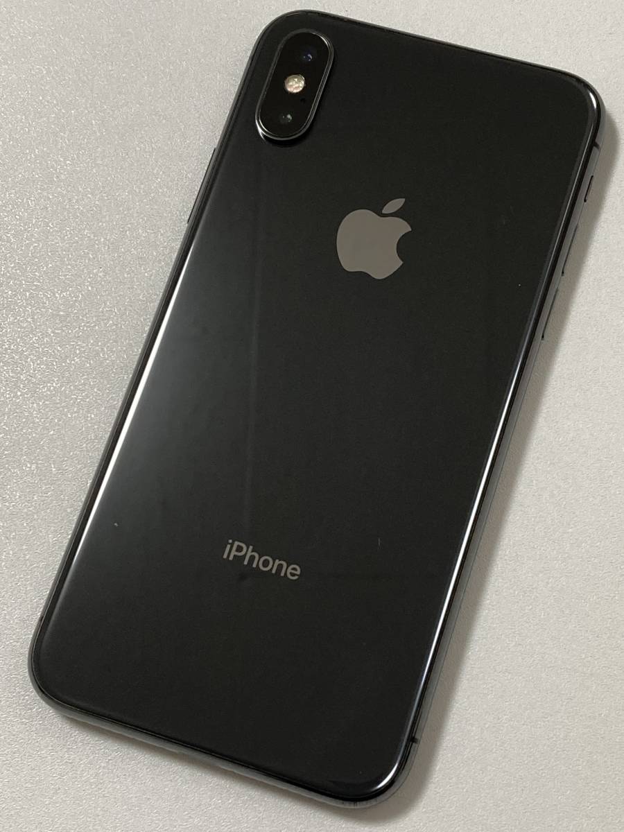 256GB SIMフリー スペースグレイ X iPhoneX iPhone 美品 国内版 simフリー Space Gray 0 本体 [256GB] [Cランク バッテリー100%iPhoneX