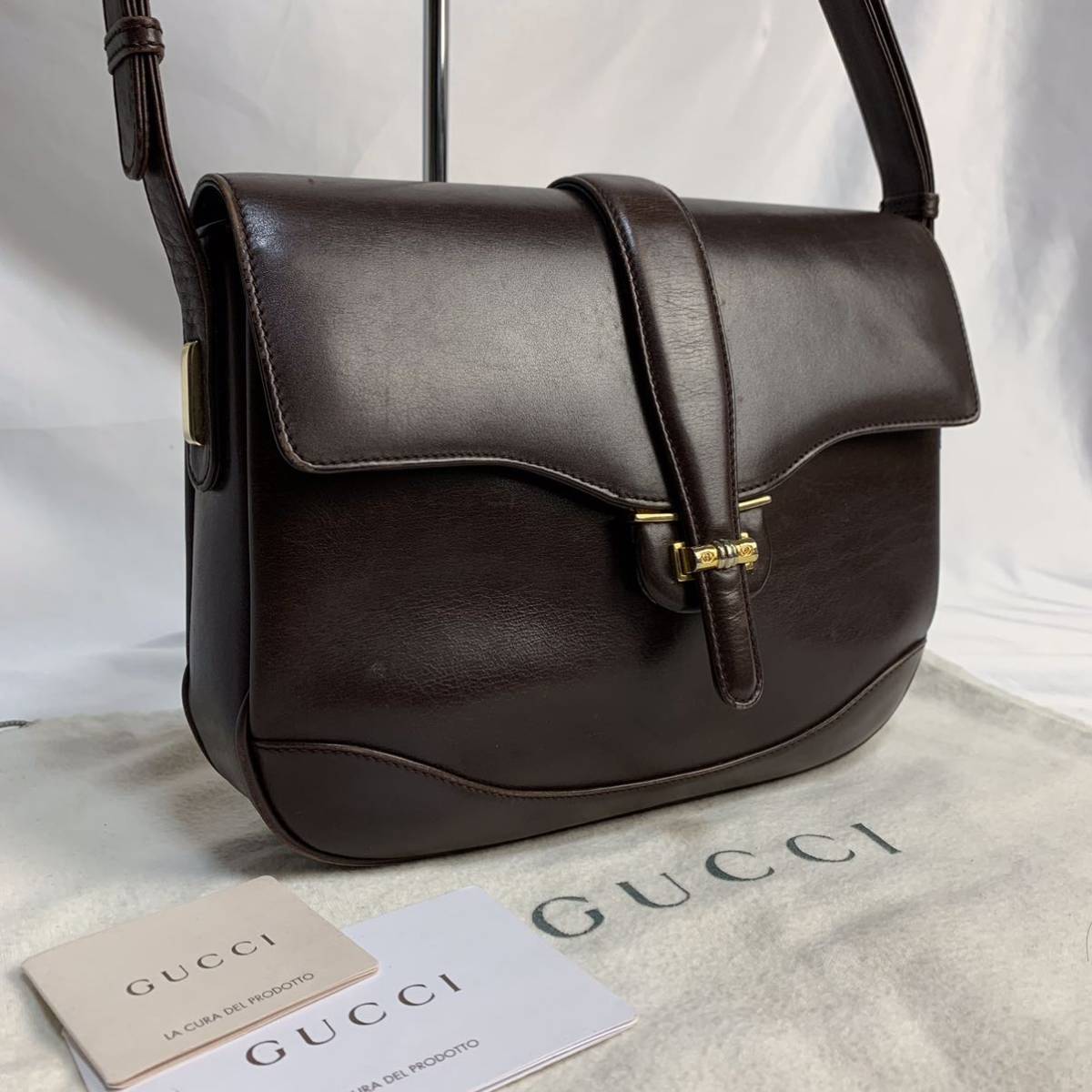 1円〜【最高級☆美品】GG ゴールド金具 インターロッキング GUCCI 