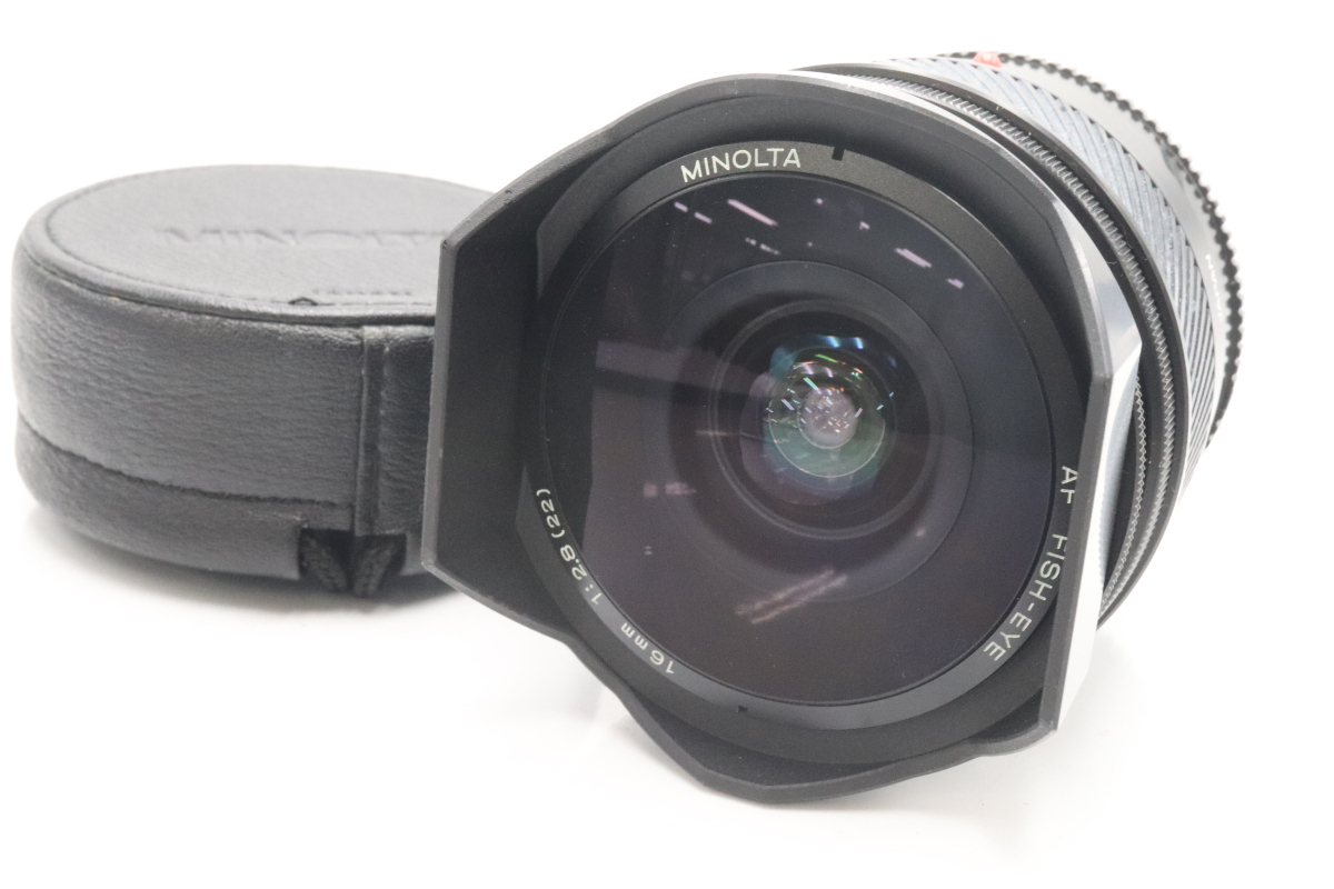 行董】 MINOLTA ミノルタ AF FISH-EYE 16mm 1:2.8(22) 一眼レフカメラ