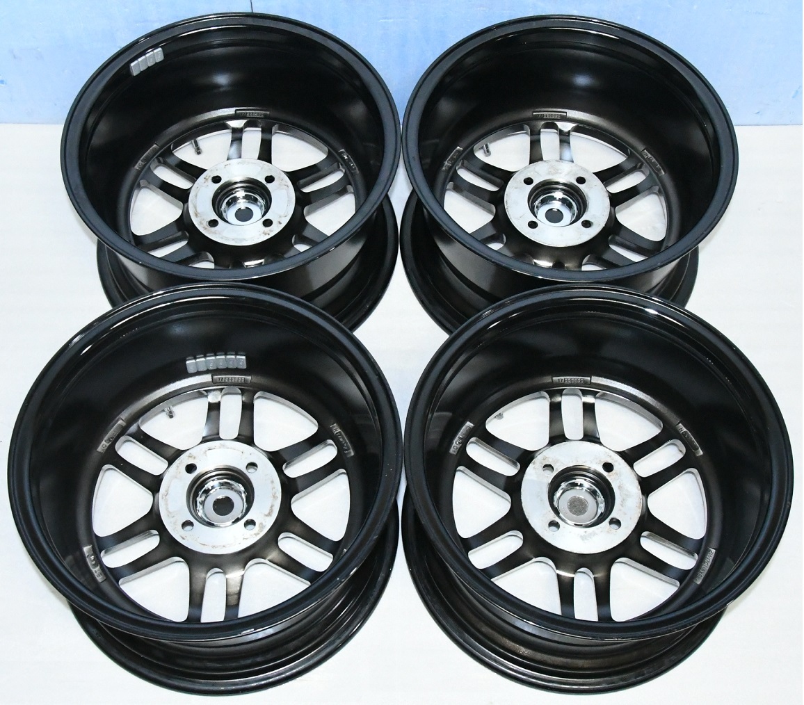 美品 深リム ステルスレーシング 15インチ 8J 4H-100 +20 中古 4本 