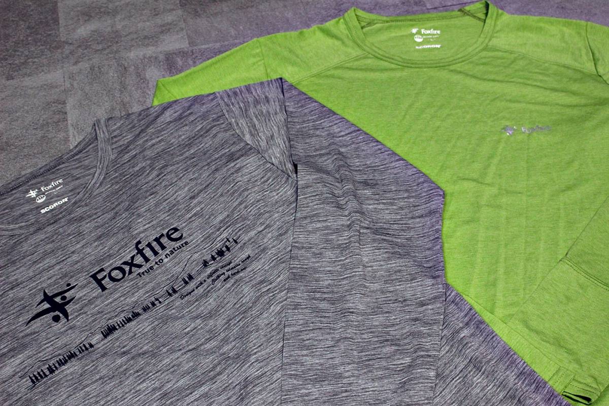 D67 お買い得 美品 FOXFIRE フォックスファイヤー SCORON 長袖Tシャツ 