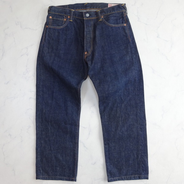 EVISU 2000 No,2 極美品 濃紺 ジーンズ 迷彩スレーキ カモメ無 W34 