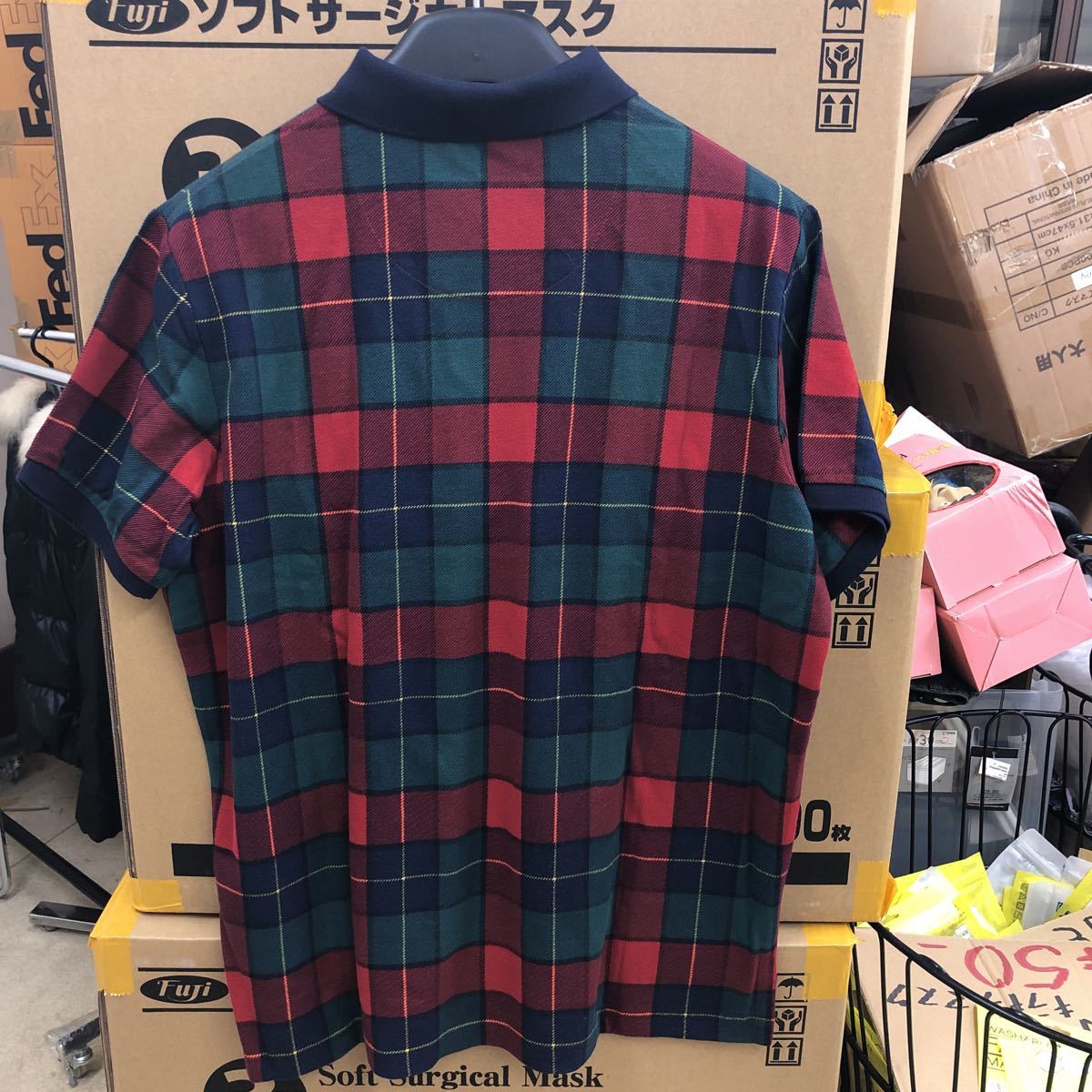 未使用品 購入ショップタグ付 ラルフローレン限定チェック柄ビック