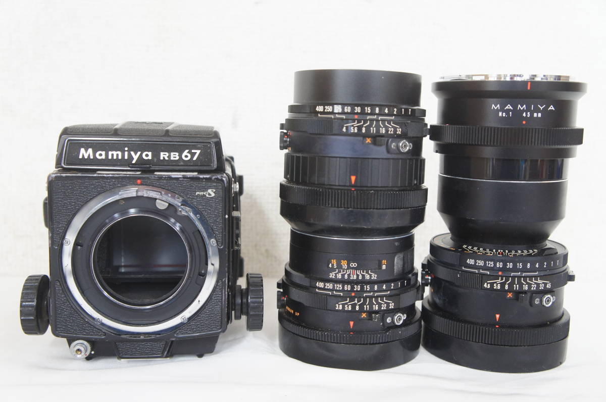 ① Mamiya マミヤ RB67 ProS 中判フィルムカメラ SEKOR SF C F4 150mm F3.8