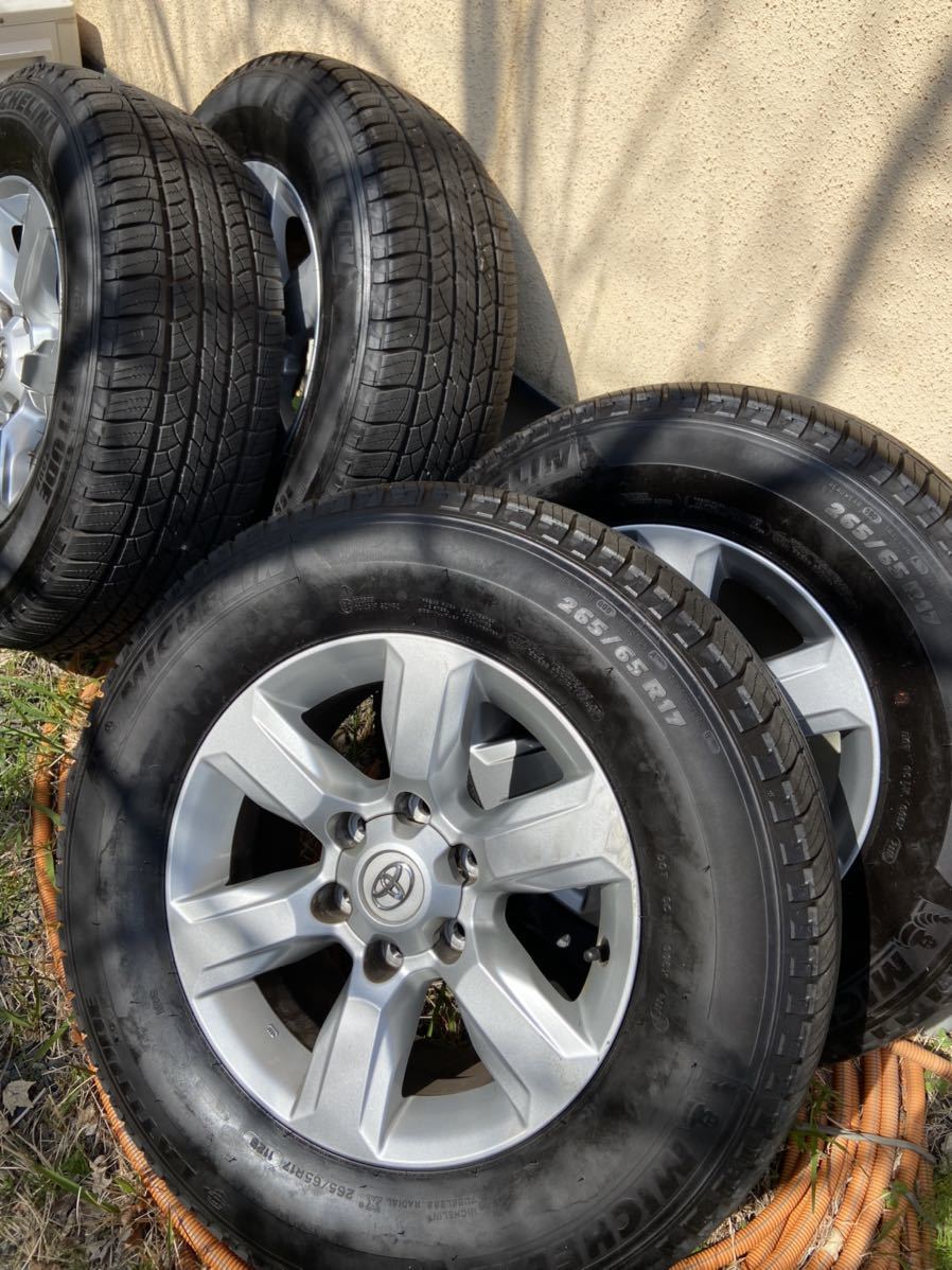 ミシュランタイヤ 265/65/R17 ランドクルーザープラド150型 265 ミシュランタイヤ 265/65/R17 ランドクルーザープラド150型 265