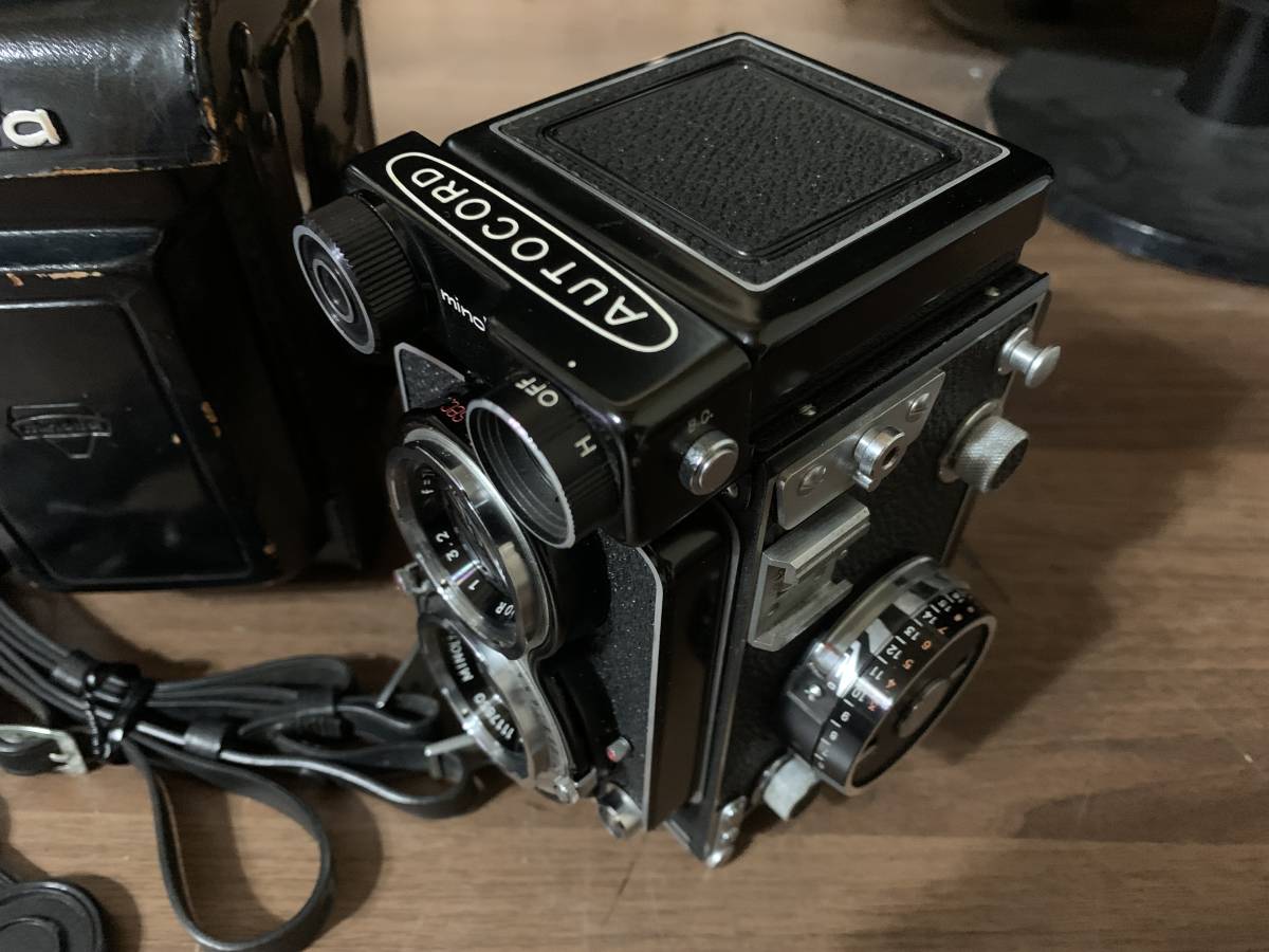 minolta AUTOCORD Ⅲ CDS 75mm 1:3.5 ケース・ストラップ・キャップ付 