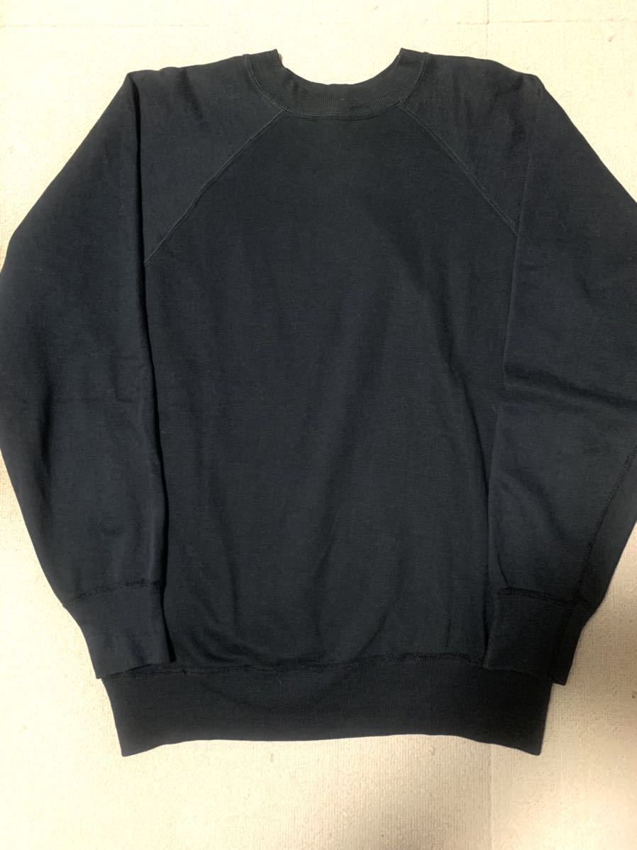 60s HANES スウェット BLACK 黒 Lサイズ BREEZE SHIELD WIND SHIELD