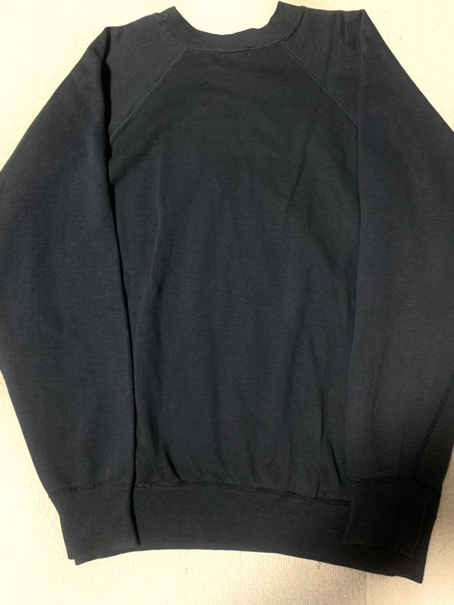 60s HANES スウェット BLACK 黒 Lサイズ BREEZE SHIELD WIND SHIELD 