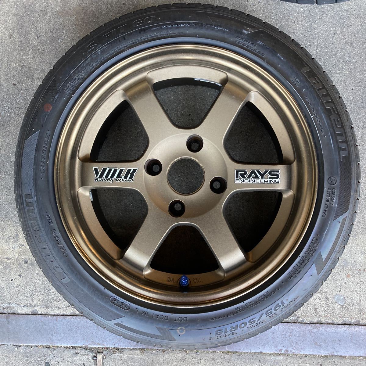 RAYS レイズ TE37 15インチ 7J+35 4H PCD100 2本 te3715インチ7j+35