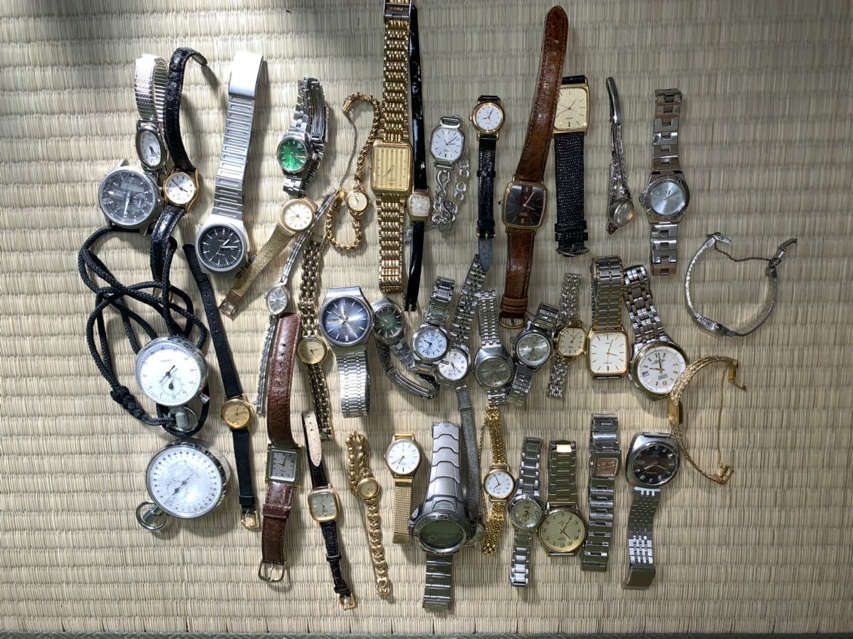腕時計 まとめ売り セイコー カシオ シチズンのみ 42個 ジャンク SEIKO