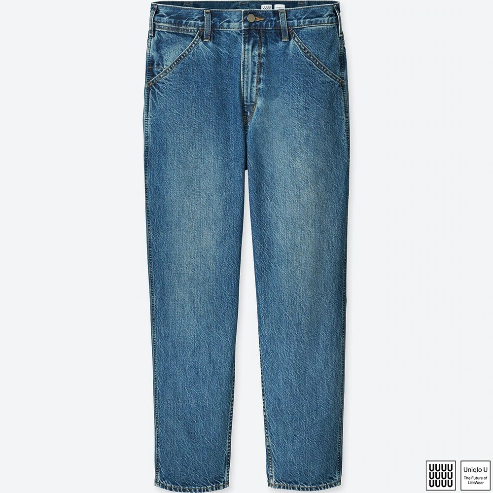 UNIQLO U 旧タグ ワイドフィットテーパードジーンズ 34(86.5cm) Blue UNIQLO U 旧タグ ワイドフィットテーパードジーンズ 34(86.5cm) Blue