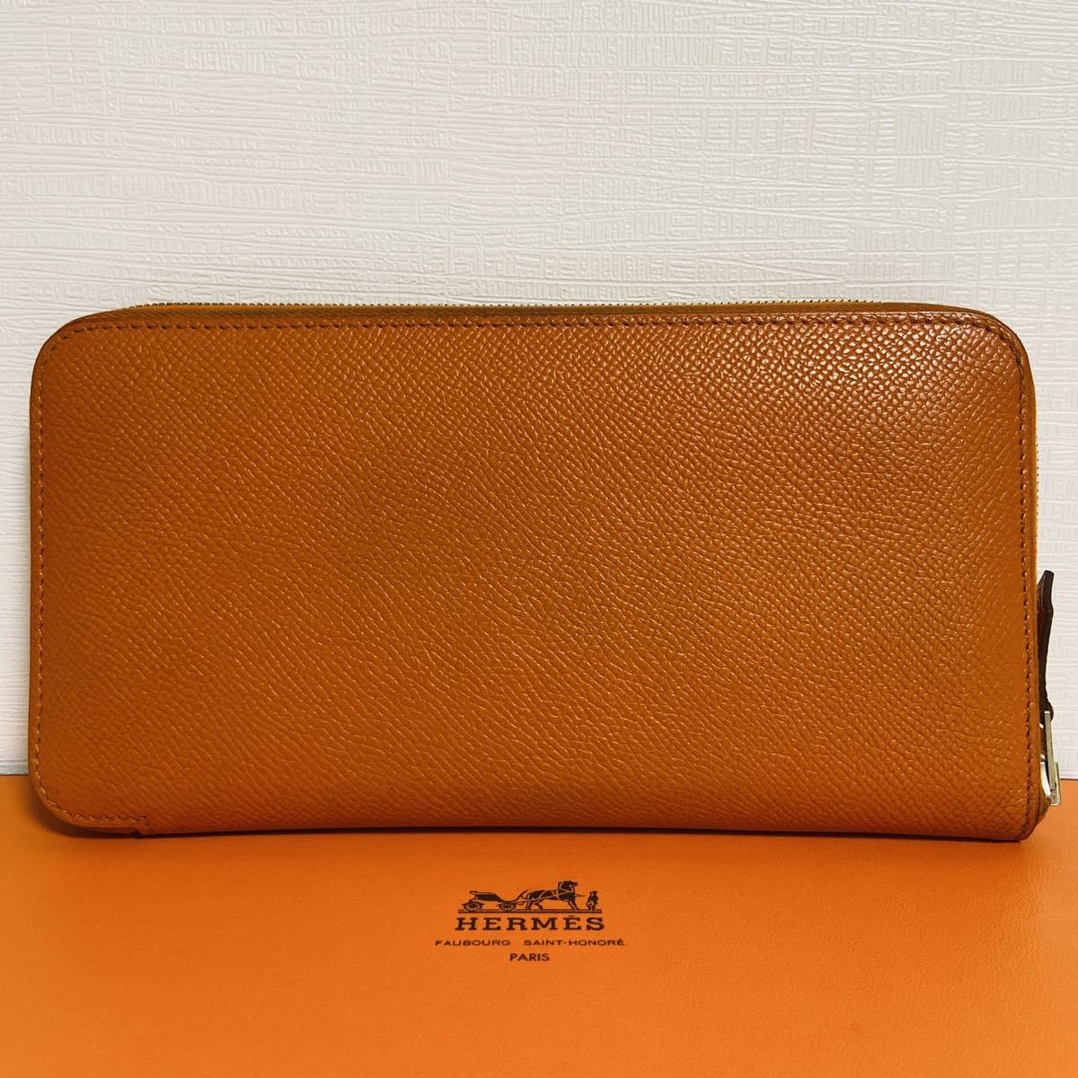 ☆エルメス／HERMES アザップロング／オールレザー：ラウンド 