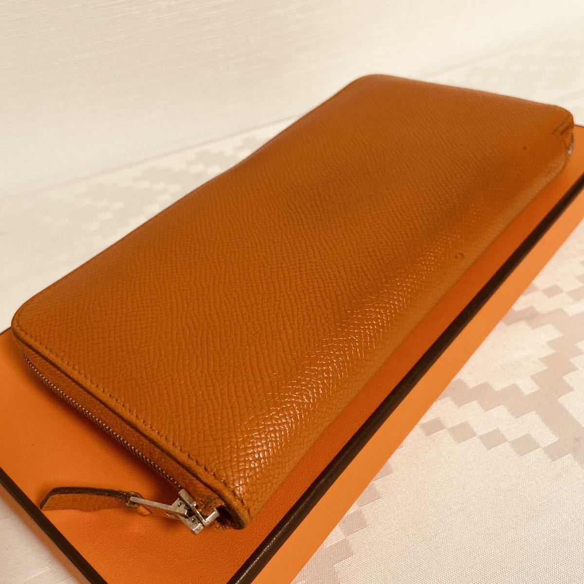 ☆エルメス／HERMES アザップロング／オールレザー：ラウンド 