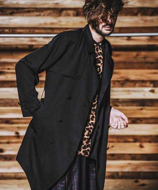 NO ID BLACK 21SS　ドレープ　トレンチコート　サイズ１　定価28600　NOID ノーアイディー