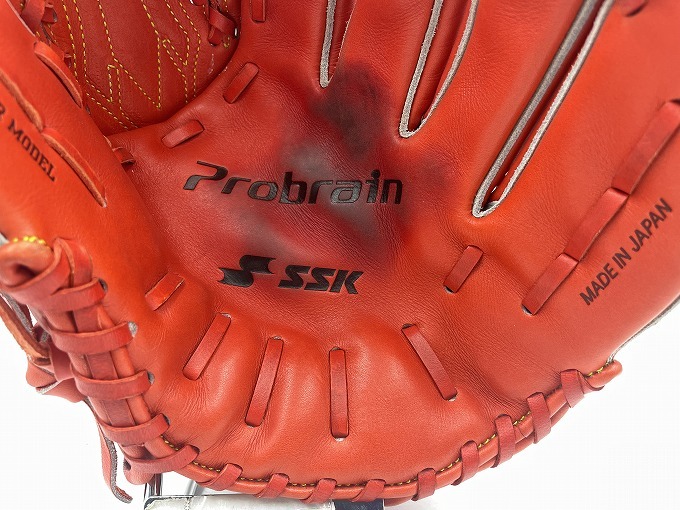 Probrain 硬式グローブ オレンジ SSK 硬式投手用グローブ プロ
