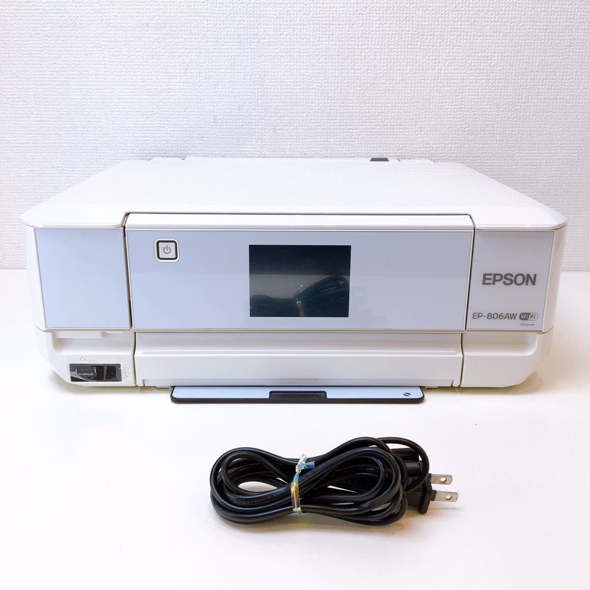 59【中古】EPSON エプソンプリンター EP-806AW ホワイト カラリオ 印刷