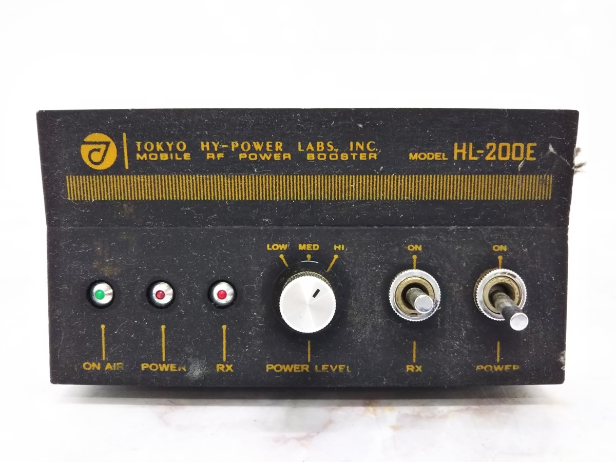 パワーアンプ TOKYO HY-POWER HL-110V　ジャンク品 △ジャンク品 アマチュア無線 パワーブースター TOKYO HY-POWER HL