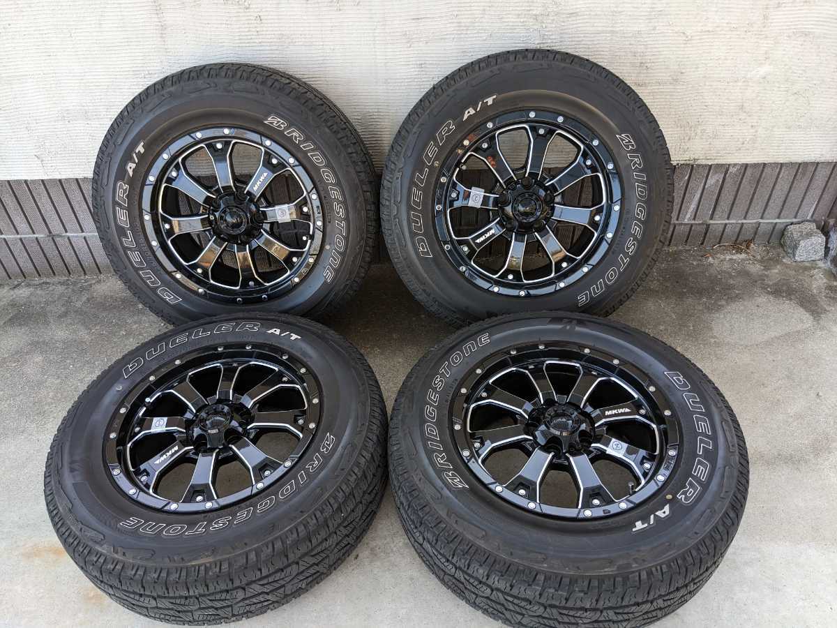 程度良好】MKW MK-46 M/L+ (225/70R16) 4本 デリカD5 ブリヂストン 