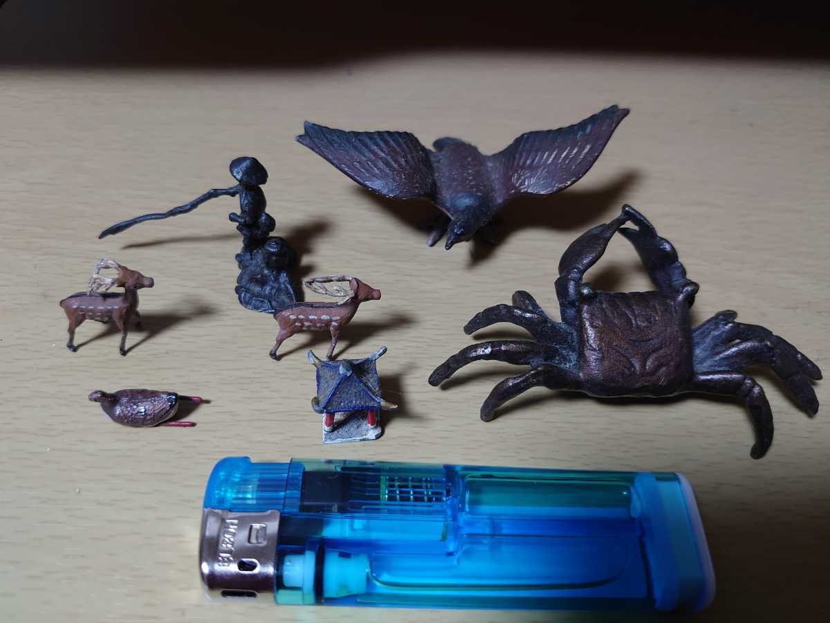 添配 鹿、蟹、鳥、釣り人 盆景 盆石 鑑賞石 水石 【公式通販】