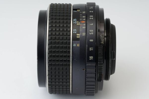 ペンタックス Pentax Asahi SMC TAKUMAR 50mm F1.4 M42マウント #6898