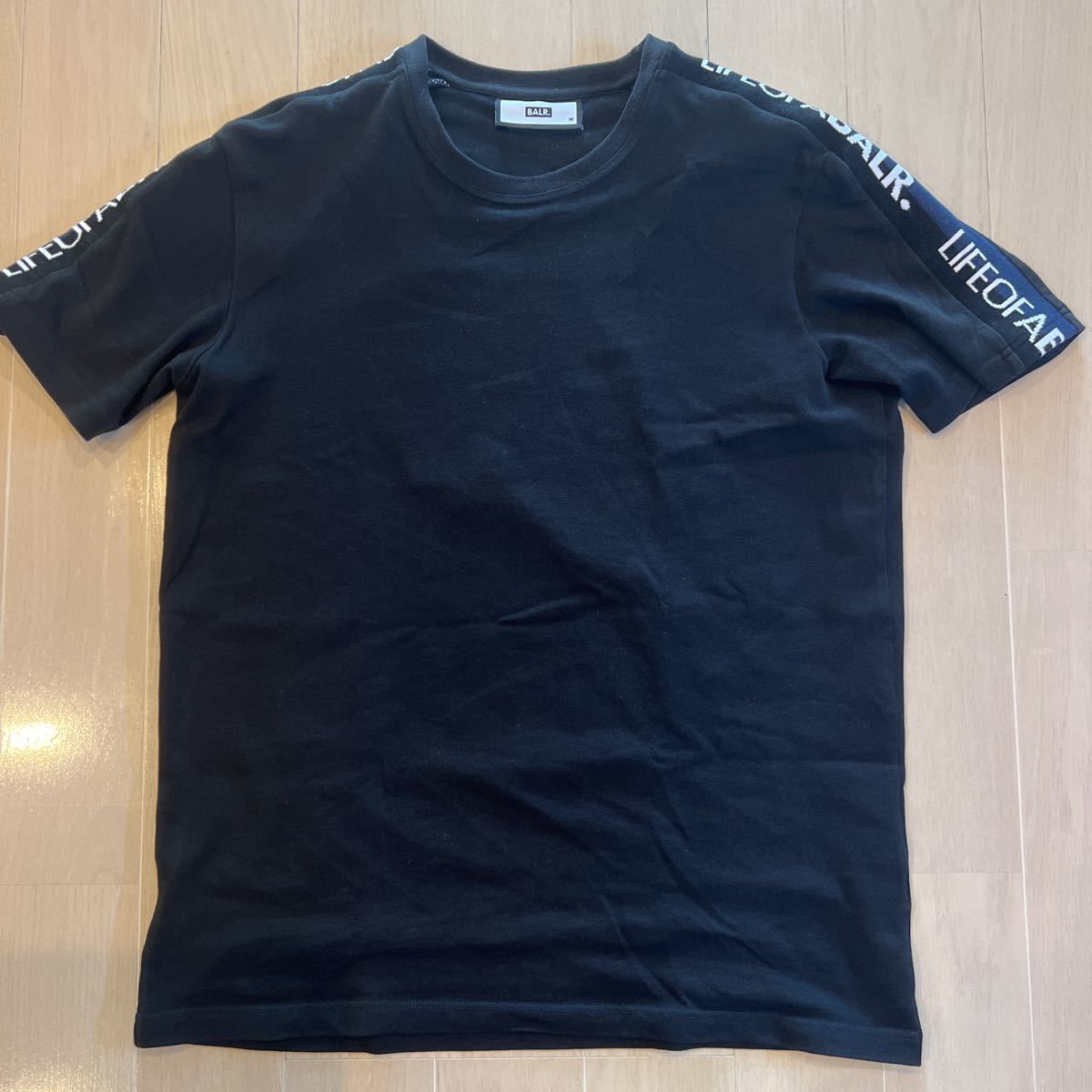 ☆美品☆BALR./ボーラー/半袖Tシャツ/サイズM/ブラック/黒色/ロゴ☆