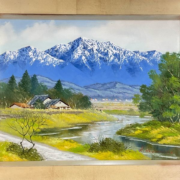 真作■油彩■小山潔■『信州路・北アルプスの里』■10F■東然会所属・田舎風景傑作・長野・風景画■額付絵画 1c 小山潔 Yahoo!オークション - LIG真作保証 小山潔「信州北アルプスの里」 F10 長野県出身 東然会 真作保証 長野 風景画■c 田舎風景 潔■『信州風景安曇野』■ 油彩「信州北アルプスの里」画寸