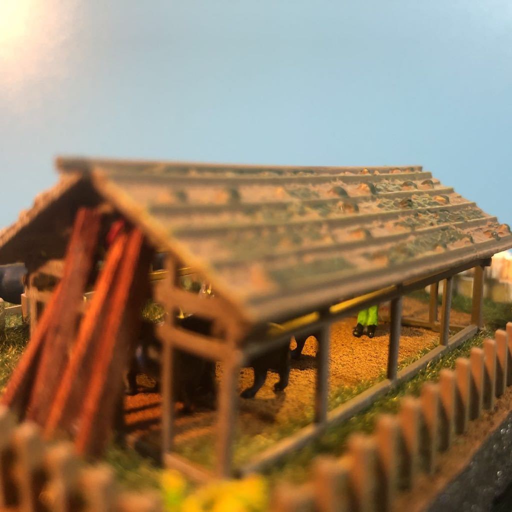 ☆1円スタート☆小さな牧場☆150分の1☆ジオラマ☆ジオコレ情景