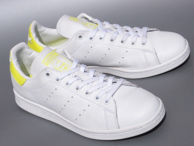 美品!! 限定 19年 adidas Originals STAN SMITH スタンスミス白x蛍光
