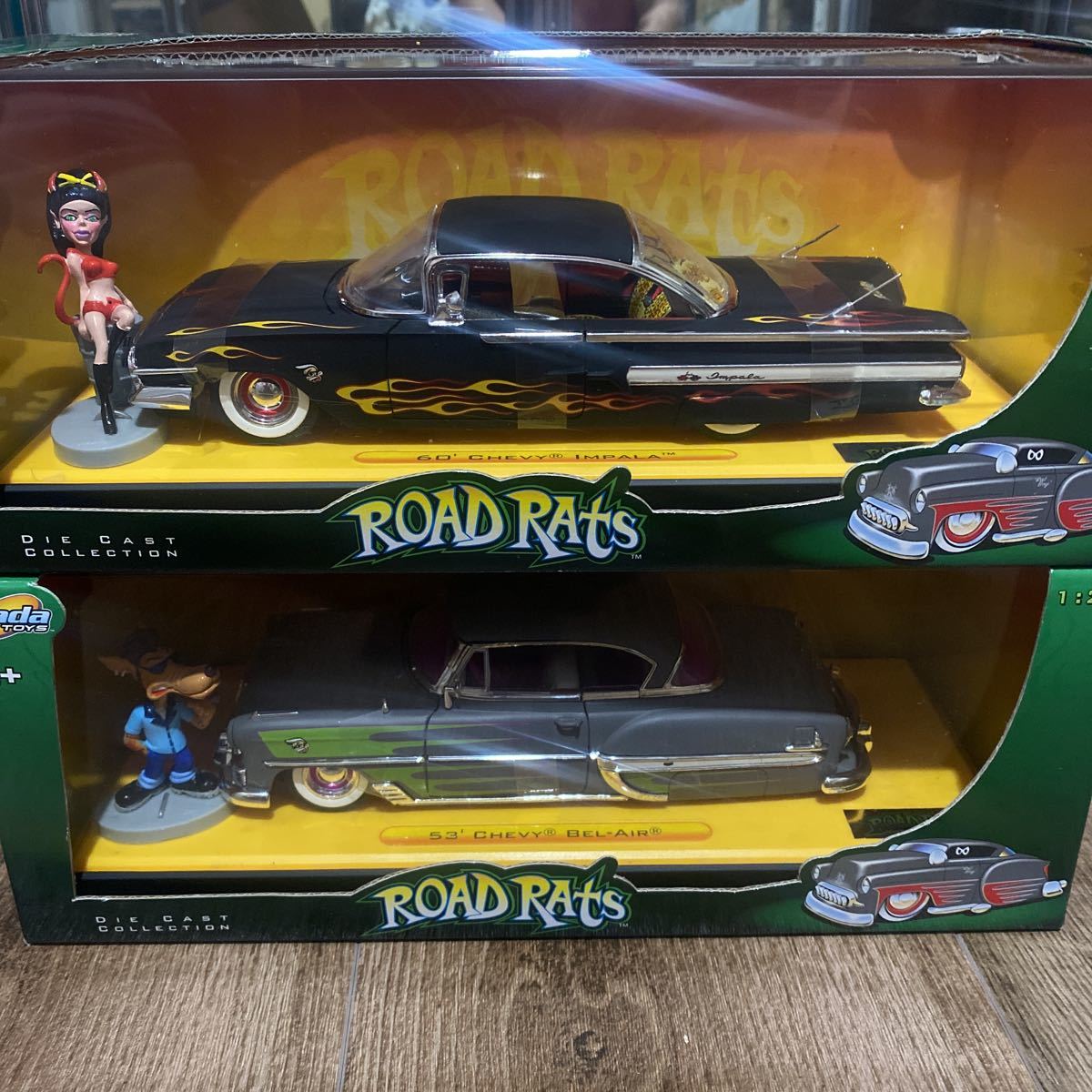 jada 1/24 1967 インパラ& 1957 ベルエア2台セット jada toys 1/24 インパラ ベルエア セット jada 1⁄24 1967 インパラ