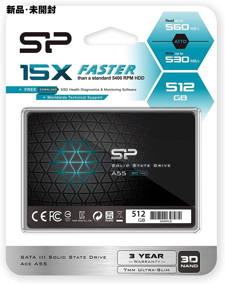 シリコンパワー SSD 2TB SATA3 2.5inch A55 Power SSD Silicon Drives