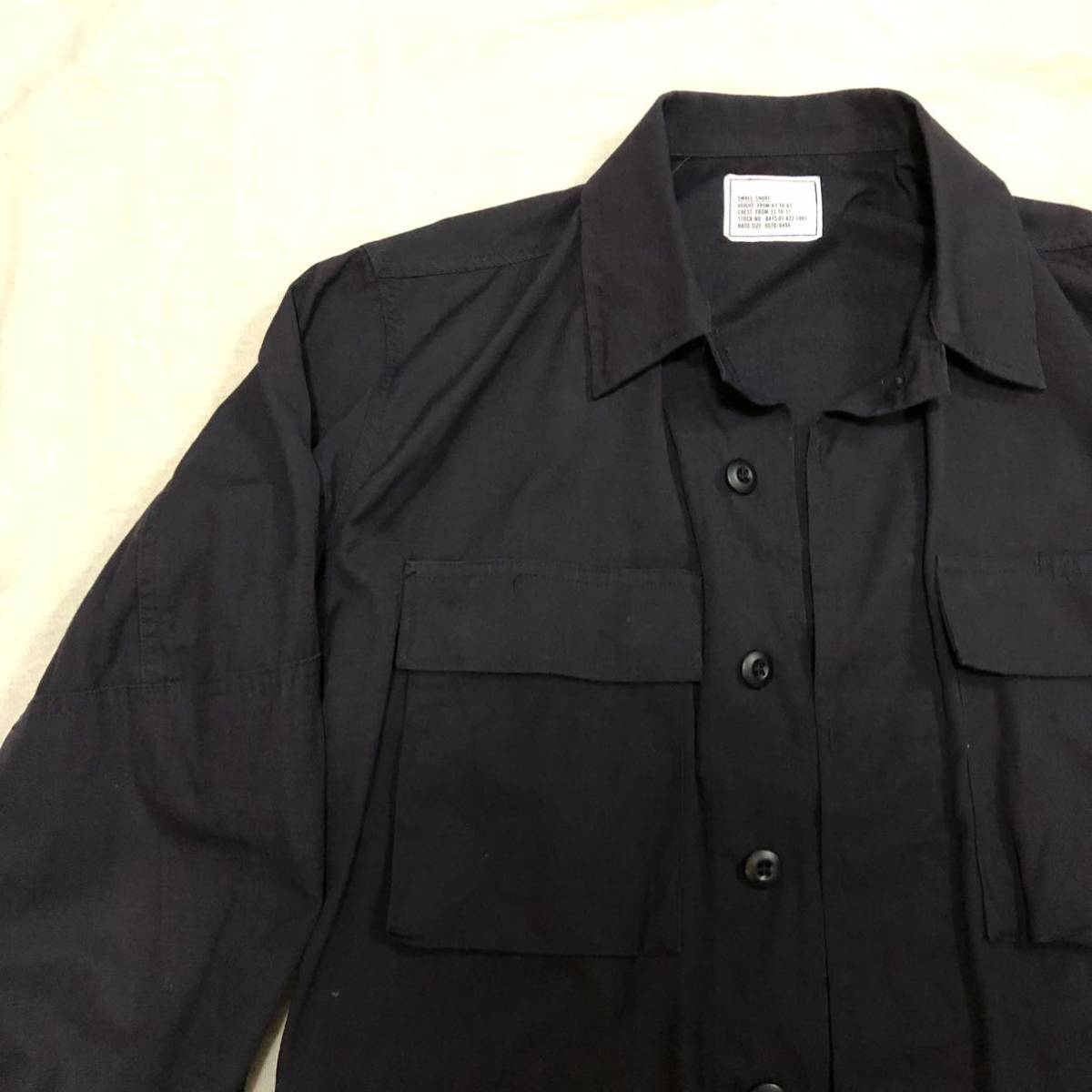 米軍実物 90s 米軍実物 90s BLACK357 BDU JACKET S-SHORT BLACK357 BDU