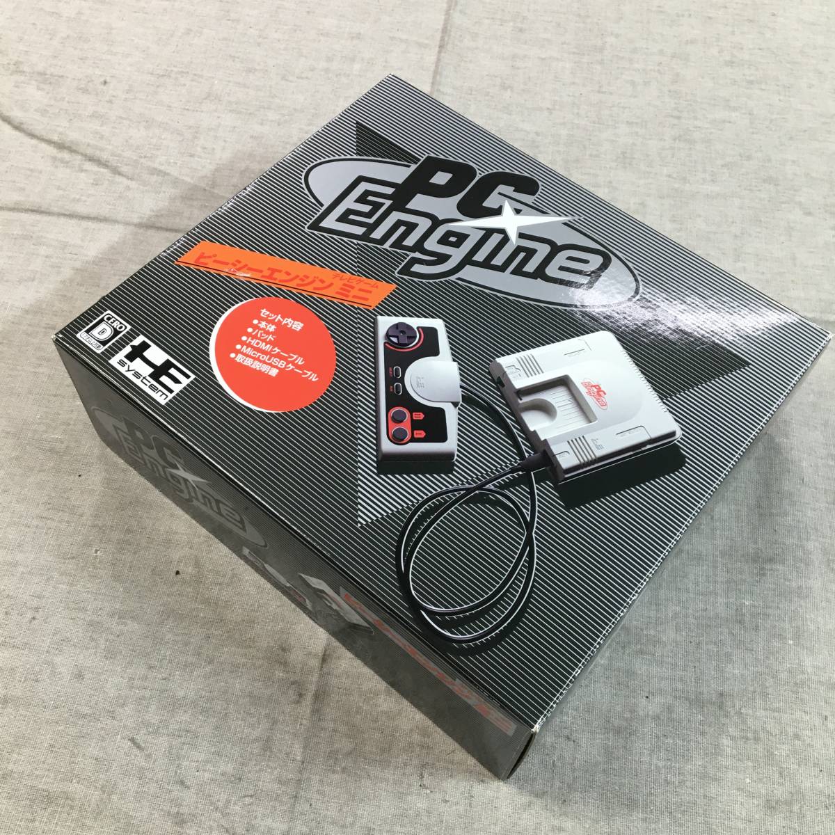ジャンク品 PCエンジン mini 型番 : HTG-008(本体、アクセサリー 