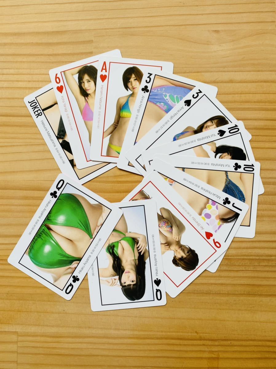 girls pinup playing cards グラビアアイドルトランプJapanese