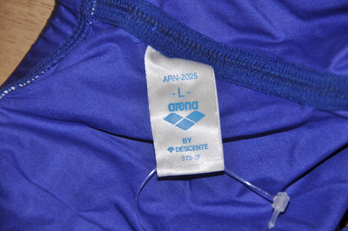 新品 日本製 arena アリーナX-FLAT 男性用競泳パンツ 青 Lサイズ 競泳