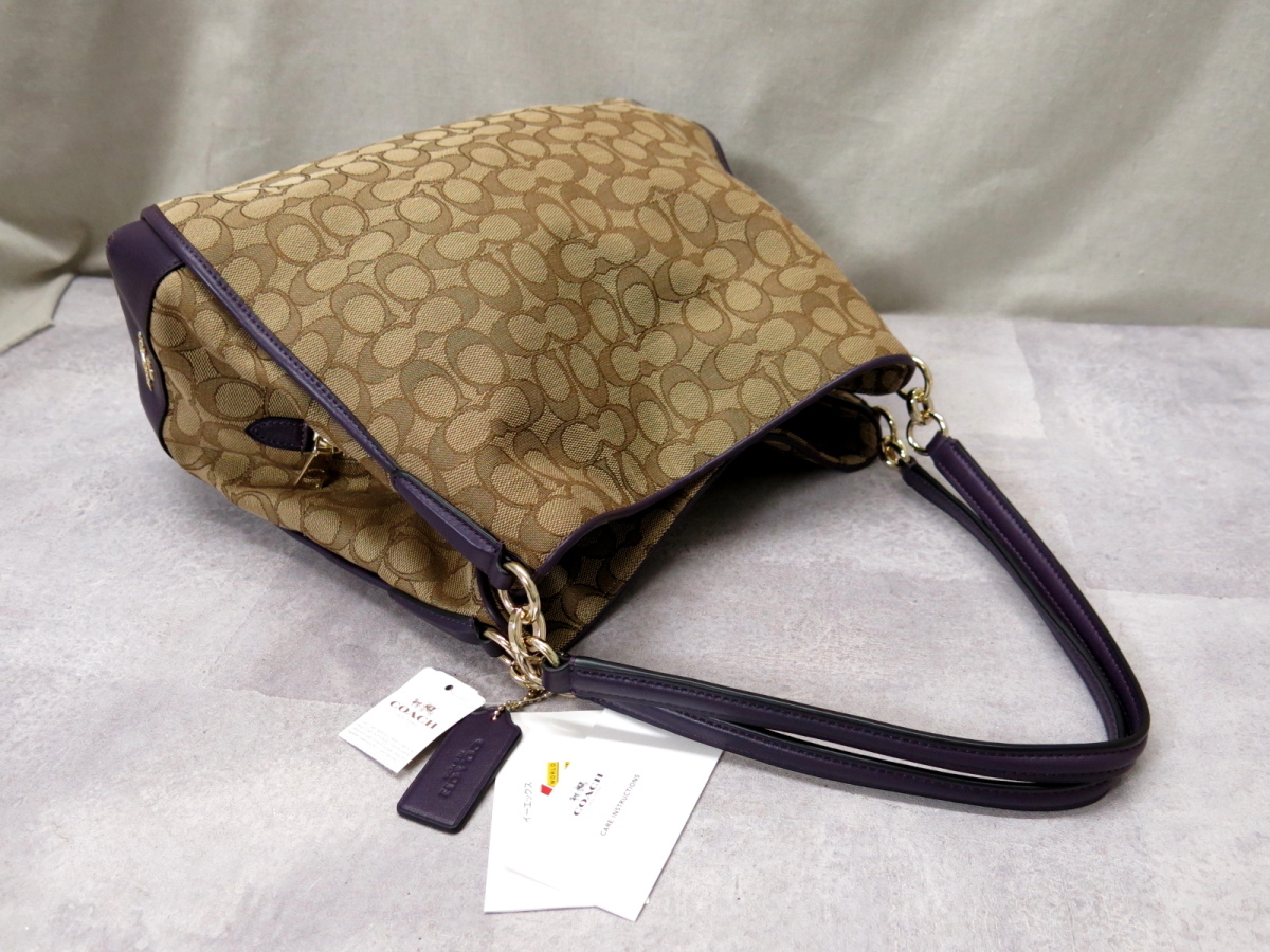⁄ フィービー アウトライン COACH(コーチ) Canvas Phoebe Coach 