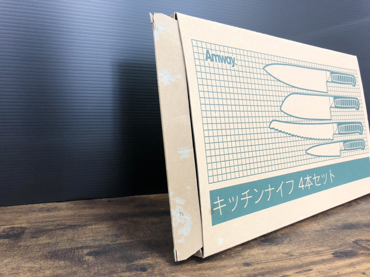 ほぼ未使用 Amway アムウェイ キッチンナイフ4本セット E-3252 三徳 