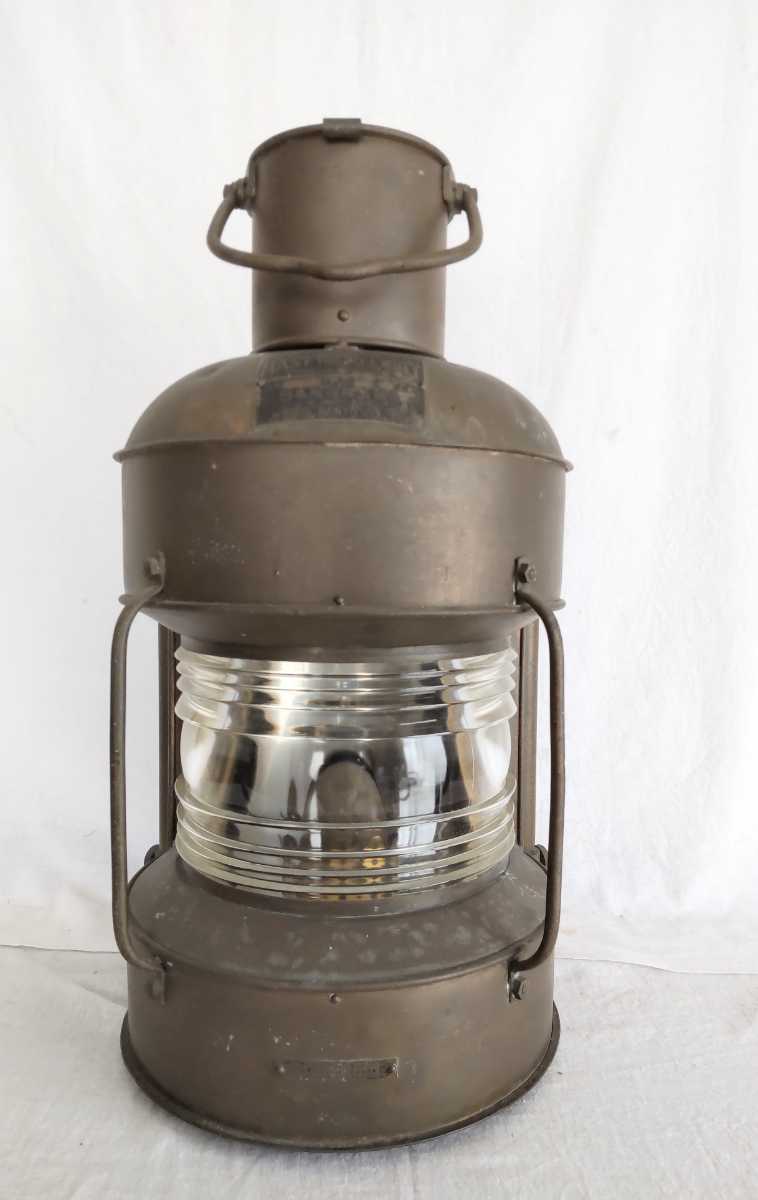 ◇ビンテージ 日本船燈 船舶ランタン 日船式第3号 マリンランプ サイド