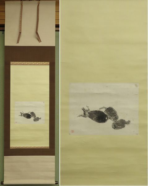 K茶道具　掛軸　「秋」　藤井達吉作　書付(写真19)　共箱　紙箱　S937KJ 藤井達吉 掛軸 【公式通販】
