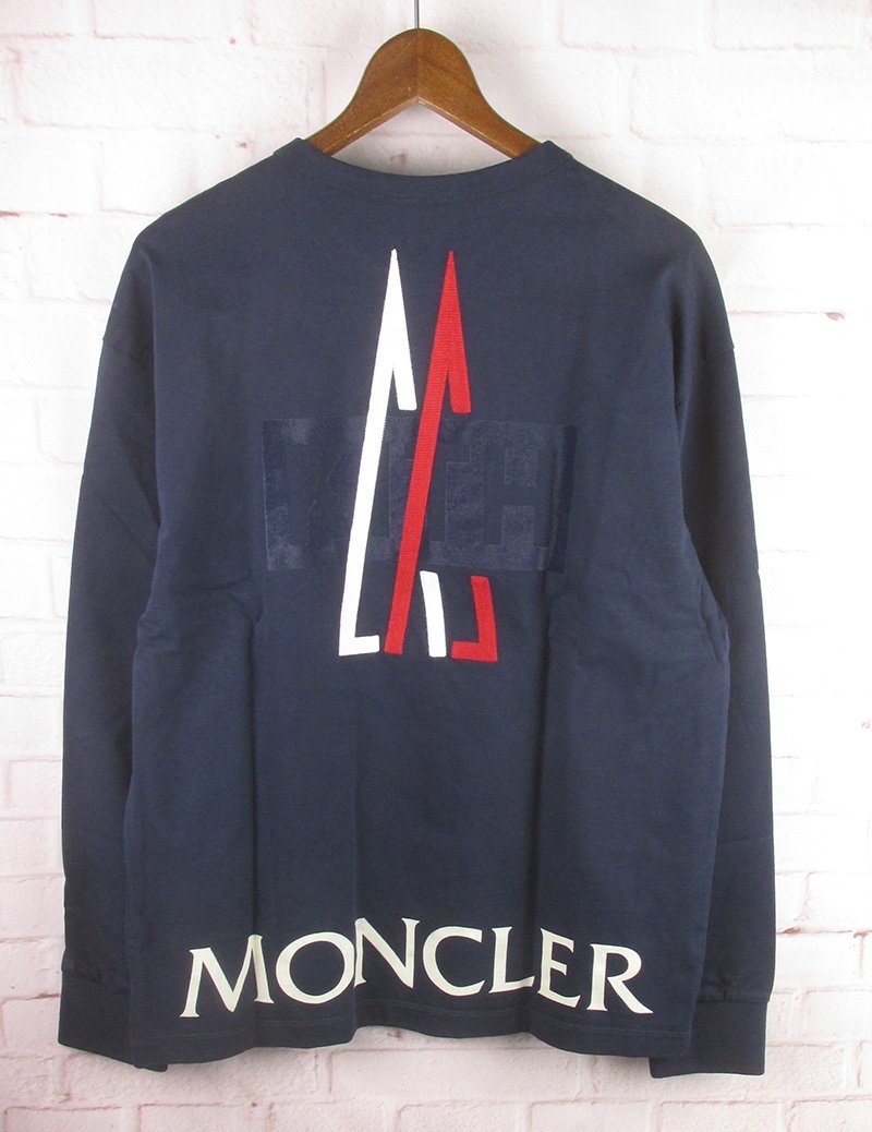 MFW6971 MONCLER モンクレール KITH 長袖Tシャツ S 極美品 ネイビー系