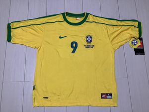 安心の日本製 未使用品 ブラジル代表ロナウド選手用 ユニフォーム ブランドショッパー付き Basecamper It