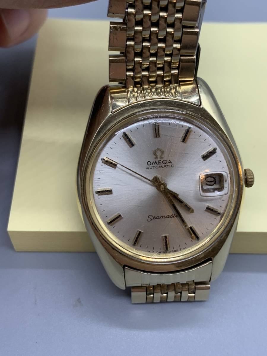 4638】￥1 OMEGA オメガ シーマスター 自動巻き メンズ 腕時計 稼働品