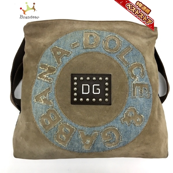 ドルチェアンドガッバーナ DOLCE&GABBANA ショルダーバッグ - スエード 