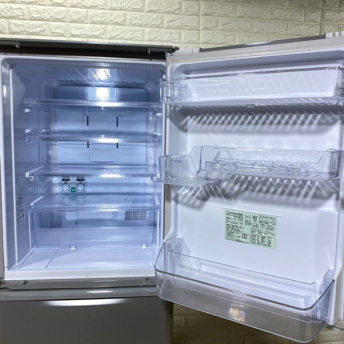 SHARP シャープ SJ-W352E-S &frasl;3ドア [350L 超美品SHARP SHARP シャープ 3ドア 冷蔵庫 SJ-W352E-S 高年式 2019年 大容量