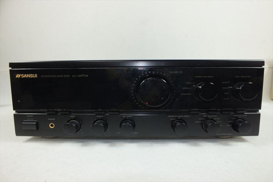 ❇️SANSUI AU-607DR インテグレーテッドアンプ　プリメインアンプ ☆ ○ SANSUI サンスイ AU-α607DR アンプ 元箱付き 中古 現状品