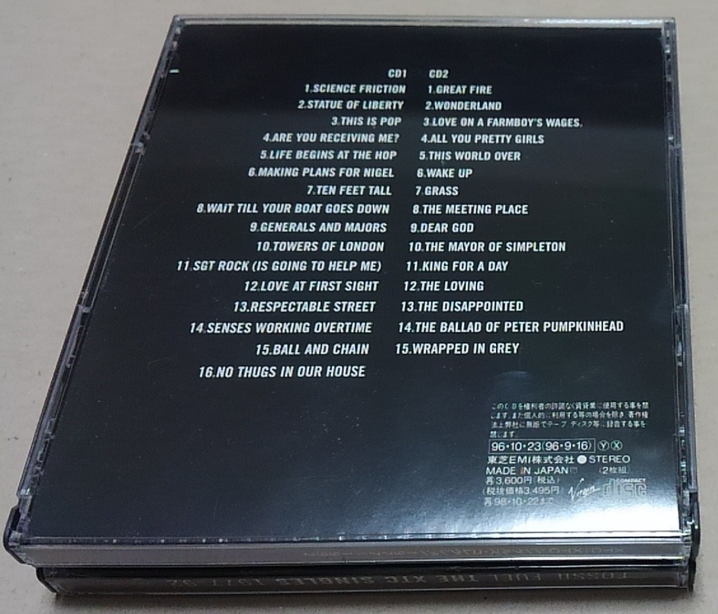 2CD XTC / シングルズ コレクション 1977 1992 VJCP36067 8 FOSSIL FUEL THE XTC SINGLES COLLECTION(XTC)｜売買され