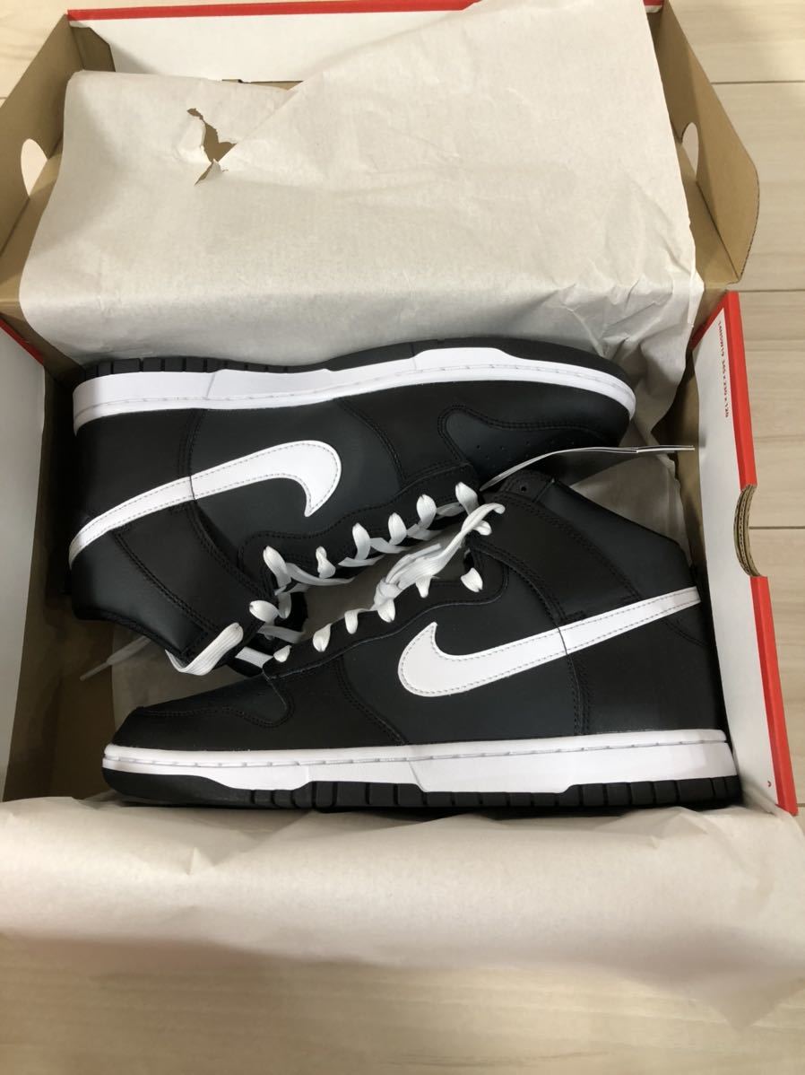 送料無料 28cm NIKE DUNK HI RETRO ANTHRACITE WHITE BLACK ナイキ 