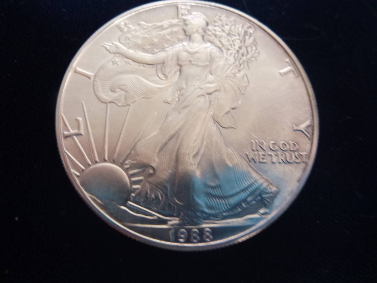 1986年 アメリカ 1ドル銀貨 銀貨 Yahoo!オークション 1ドル イーグル