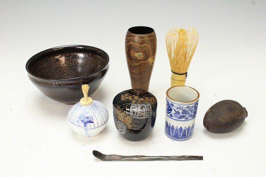 茶道具 棗 共箱 | 在銘 なつめ 大棗 金閣茶道具 秋草蒔絵 名品 蒔絵