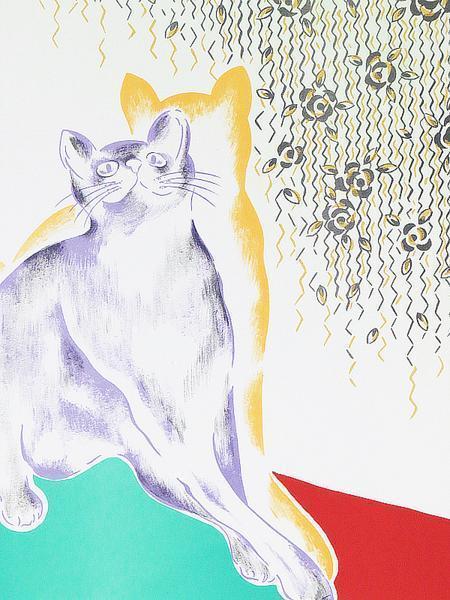 GINZA絵画館】送料無料！斉藤三郎 リトグラフ版画・踊り子（緑