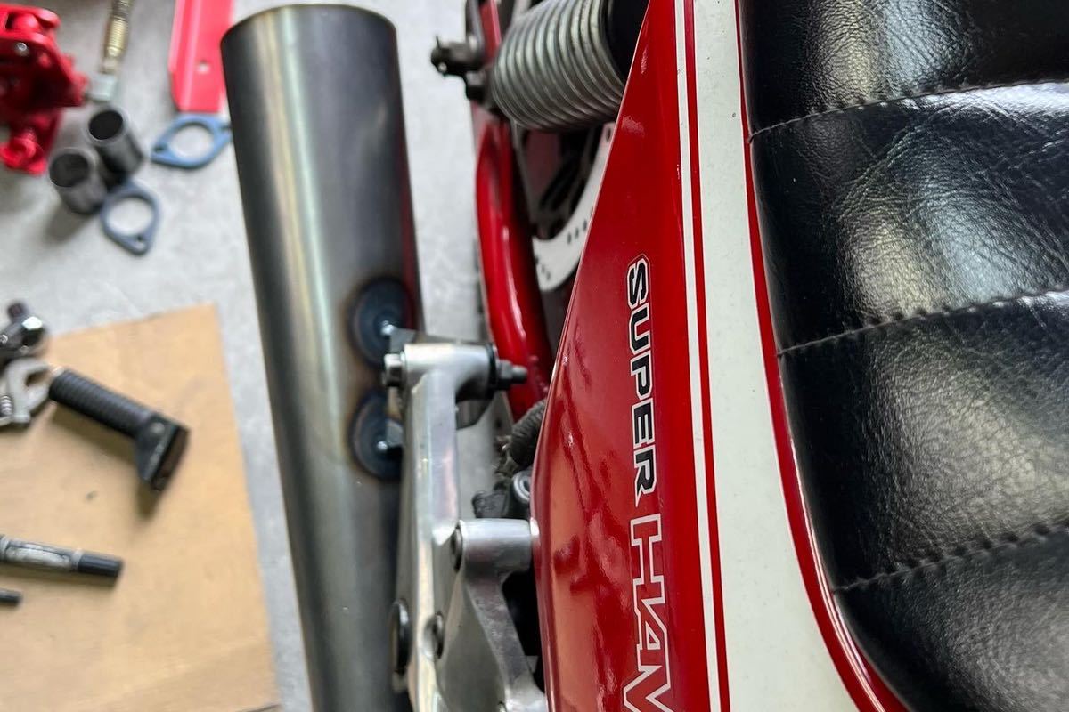 SEASTYLE製/HONDA/cb400n/スーパーホーク3/小鉄管メガホンマフラー/約 